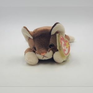 Ty Beanie Baby Pounce the Cat DOB August 28, 1997 MWMT Free Shipping